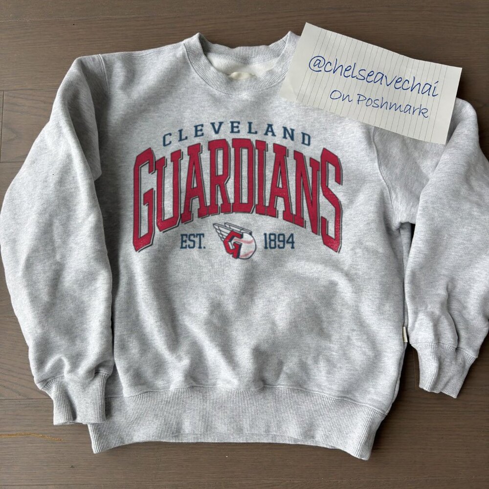Cleveland Guardians Baseball Sweatshirt, Retro 90s MLB Cleveland Guardians Shirt
